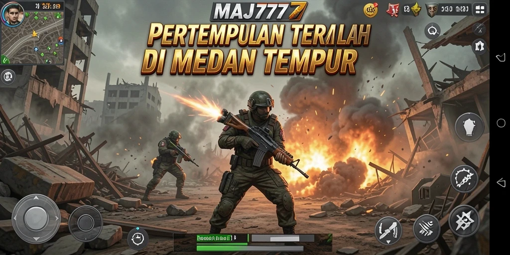 Tampilan gameplay seru di pertempuran Battle Royale MAJ777.