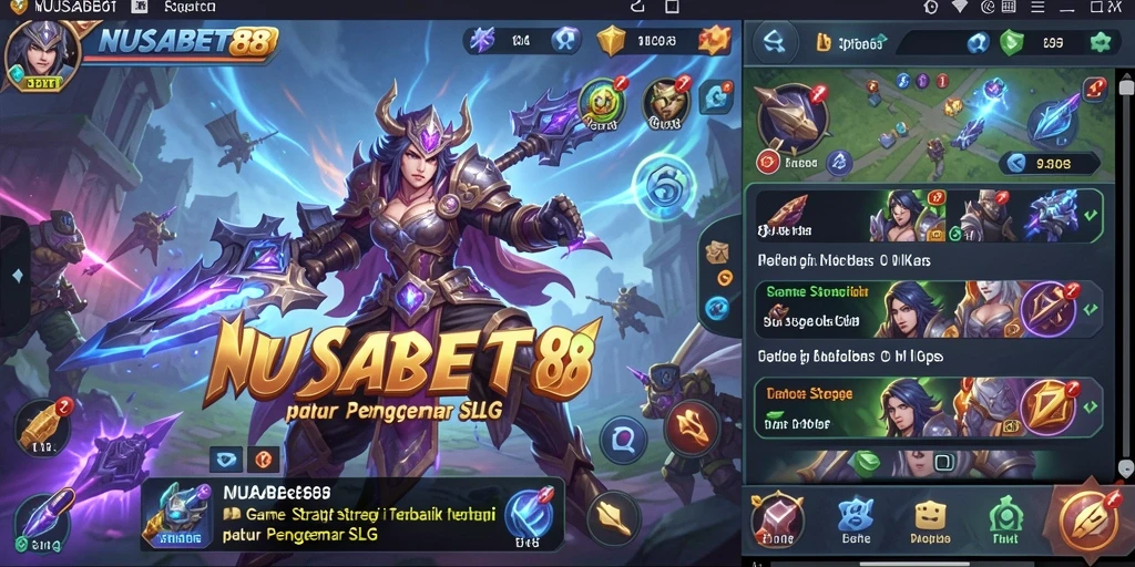 Screenshot gameplay menampilkan pertempuran akbar dalam NUSABET88.