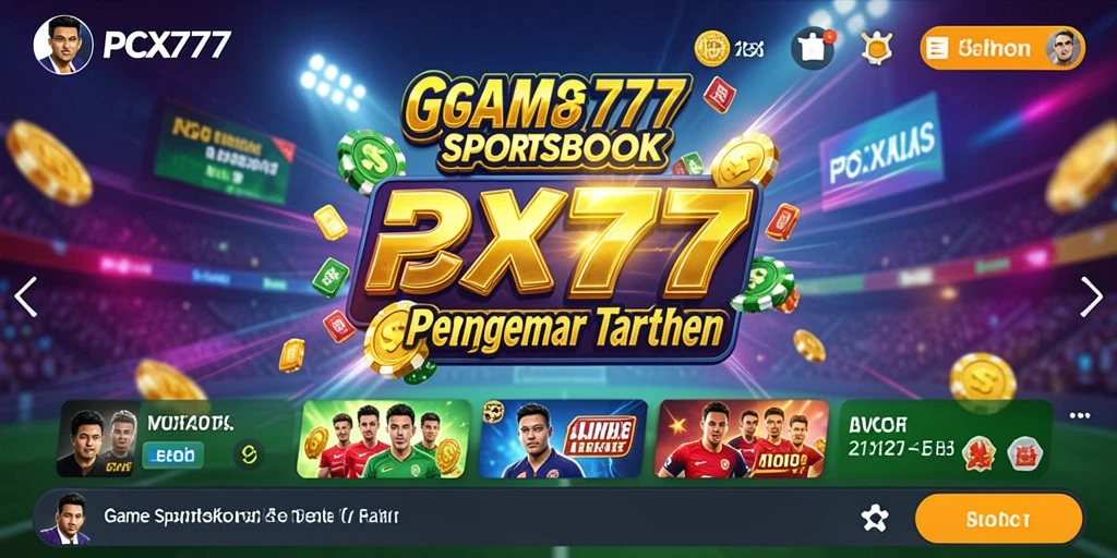 Tampilan antarmuka PCX777 yang menarik saat bermain Sportsbook.