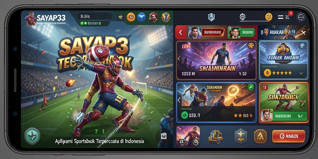 Tampilan gameplay SAYAP33 dengan taruhan olahraga seru.