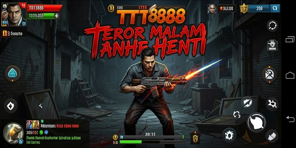 Screenshot TTT888 menampilkan suasana menakutkan dan makhluk menyeramkan dalam game.